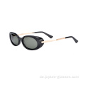 Neue billige ovale Form voller Rand stilvolle Damen Acetat Sonnenschirme